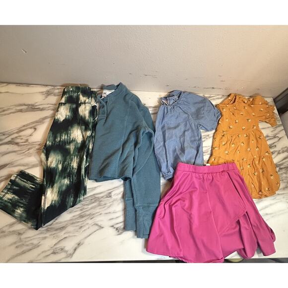 Size 8 Girls Clothing Lot Of 5: Athleta, Cat & Jack, Old Navy Leggings Outfits - Picture 1 of 9